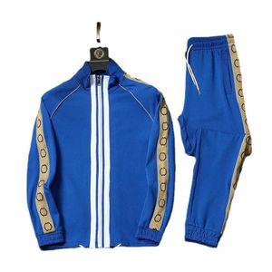 Abbigliamento sportivo Tuta sportiva da uomo Versione alta Tute Giacca ricamata Uomo Donna Felpa con cerniera Pantaloni Abito a due pezzi Cappotto invernale caldo cardigan