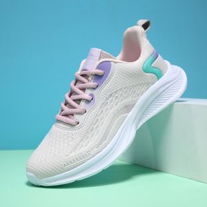 SPEDIZIONE GRATUITA Nuovo prodotto Scarpe da corsa da donna traspirabile da donna Bianco Pink Purple Mesh Fashi