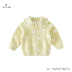 Jackets Bella Children's Girl's Clothes 2023 Autumn New Fashion Casual Knitted Sweater Cardigan Overcoat Outdoor R230812