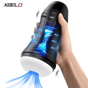 Masturbators Automatic Male Masturbator Vibration Blowjob Sucking Machine Silicone Vagina Masturbation Cup Sex Toys Adult Goods for Men 230811