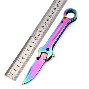 Små vikbar knivnyckel Pocket Camping Knife Blades Outdoor EDC Cutter