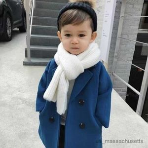 Giacche nuove giacche invernali invernali ragazzi ragazza lana lana a doppio petto da bambino trench cappotto autunno per bambini cappotti di lana soprabito R230812