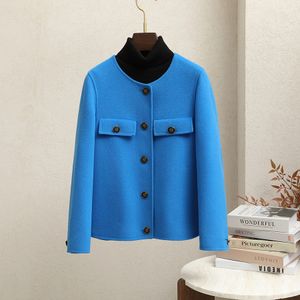 Women New Wool Short Jackets Winter Jackets Autumn and Winter Coat Double sided Cashmere Coat Small Fragrant Coat 26110 Womens blazer coats designer cardigan women