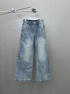 Kvinnors jeans 2023SS Summer Autumn Women Vintage Högkvalitativ cowboybyxor Kvinnlig chic rak rmsx