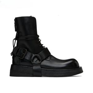 Boots Boutique Mens Shoes British Leather Thick Sole Trend Motorcykel Rock Autumn and Winter 230811