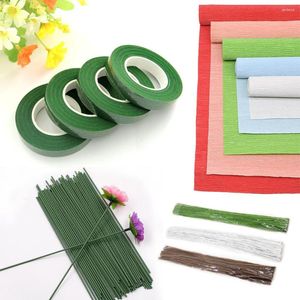 Decorative Flowers 9.8in X 98in 15 Colors Crepe Paper Roll Origami Crinkled Pleated Crafts DIY Decoration Gift Wrapping Craft