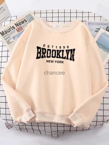 Brooklyn EST 1898 New York Hoodies Wygodne ubrania marki termiczne moda bluza plus size pullover dziewczyna bluza hkd230725