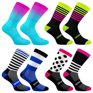 Sports Socks Men Cicling Cycling High Compression Quality Road Bike Women Women Durável Basquete respirável Basquete Running 230811