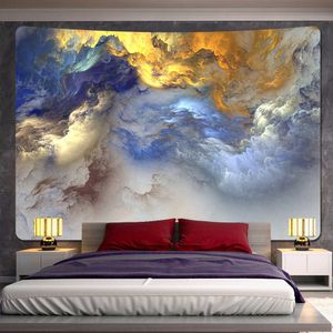 Tapestries color cloud home decoration art tapestry decoration yoga mat hippie travel mattress large size background wall