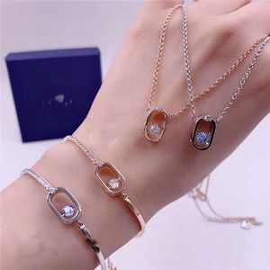 Designer Rovski luxury top jewelry accessories Beating Heart Necklace Women's Oval Clavicle Chain fashion Temperament Pendant Clavicle Chain Gift Jewelry