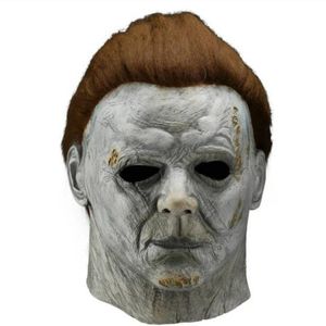 Maski imprezowe 1PC/Lot Party Mask Halloween Michael Myers Horrible Props LaTex Full Face Mask dla dorosłych Cosplay 230811