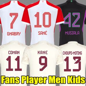 23 24 24 koszulki piłkarskie Bayern Sane Kane Kimmich Monachent Muller Davies Coman 2023 2024 Home Away Away Trzecia koszula piłkarska gaBry Mane Musiala Men Zestawy dla dzieci