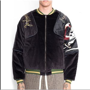 Jackets masculinos Kapital Kountry Bordado Bordado Casaco Casaco de Veludo de Veludo 230812