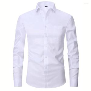 Men's Polos White Shirt Men Business Casual Slim para Banquetes de Wedding Work Work Use Tuxedos Set