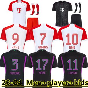 23 24 футбольная майка Sane 2023 2024 Футбольная рубашка Goretzka Gnabry Camisa de Futebol Men Kids Kits Kane Kimich Fan