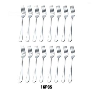 Set di posate da 16 pezzi per la cena forchette per tè in acciaio inossidabile forchetta a manico lungo cucchiaio da tavolo da tavolo da tavolo ristorante