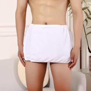 Men's Sleepwear Soft Men Wearable Bath Towel Elastic Waist Microfiber Swim Shower Beach Washcloth Magic Travel Portable Absorbent Fast