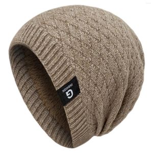 Berets Men's And Women's Autumn Winter Wool Warm Elastic Proof Woolen Hats Scarf Gloves Set For Boys