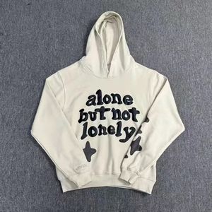 Broken Planet Letter Print Hoodie Loose Mens Y2k Hoody 3D Foam Graffiti Letter Sweater Hip Hop Haruku Sweatshirts Pullover Women Long Sleeve Suits