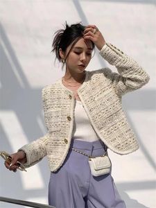 Giacca designer CEL1 DONNA NUOVA GIOCCHIONE INVERNA DONNA GIACCA MASHITÀ LOGO DI METALLA DI METALLA TWEED MACKLE CAPPIATO CASCIALE CAPPIATO CAPPIATO CARDIGAN CARDIGN MATTURA DELLA GIORNA DELLA FATTUA