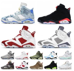 Hurtownia 6s męskie buty do koszykówki o północy Jumpman 6 Georgetown British British Khaki czarne podczerwienia unc białe czerwone szerby Oreo Electric Green Carmine Chrome Sneaker