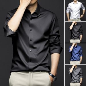 Camisas casuais masculinas 4xl primavera e verão camisa formal de manga longa