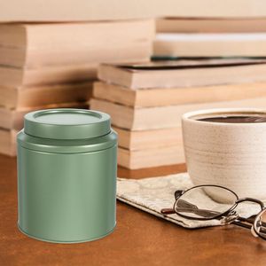 Storage Bottles Tinplate Tea Canister Bags Coffee Canisters Leaf Loose Organizer Containers