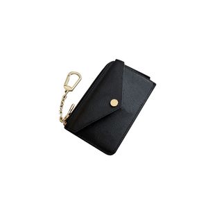 Recto Verso Designer -Kartenhalter Schlüssel Beutel Frauen Pochette Cles Luxus Schlüsselbund Zippy Wallet Männer Mode Ring Kette Mini -Geldbörse Pocket Lady Charme Kartenhalter Tasche