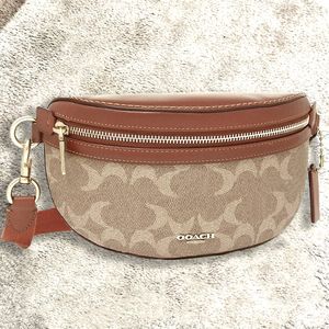 Mens Cooachs Chest Bum Bag Vintage Lady Fanny Pack Totes väskor Luxurys äkta läder Bumbag 7A Kvalitetsdesigner Koppling Handväska Kvinnor Midja Korsa kroppens axelväskor