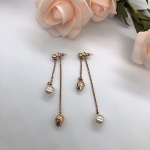 Stud Summer Retro Fashion Earrings for Women Trendy Skull Pearl Ear Studs Hip Hop Party Jewelry Accessories for Women 230811