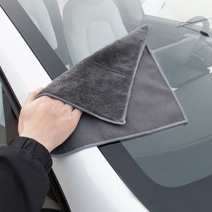 Car Cleaning Cloth Double Sided Wash Care Microfiber Towel Soft Suedette Coral Fleece Automobile Motorcycle Washing Glass Household JY1210