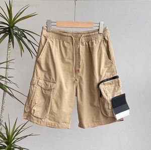 Herren Designer Shorts Taschen Arbeiten fünfköpfige Hosen Stones Island Damen Sommerschweiß Multifunktion Oberschenkel Kurzer Casual High Street Cotton Freizeit Trend 554es