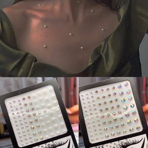 Temporary Tattoos 1pc Glitter Diamond Makeup Eyeliner Eyeshadow Face Sticker Jewelry Eyes Stage Party Crystal Tattoo 230812