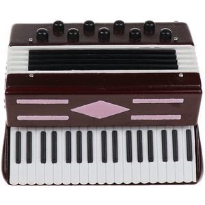 Doll House Accessories Dollhouse Accordion Mini Musical Instrument Model Simulation Ornament Tiny Instruments Decoration 230812