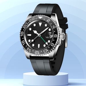 Męski projektant zegarek 40 mm Pepsi GMT 126710 Automatyczny 904L Pasek ze stali nierdzewnej Dhgate odporne na zarysowanie lustrzane zegarek Montre de Luxe Watche