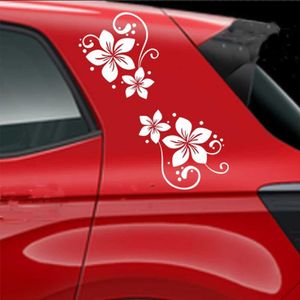 Adesivos Flores com pontos Decalque de adesivo de carro para pára -brisa Capuz de choques de pára -choques Auto veículo SUV Decoração de vinil R230812