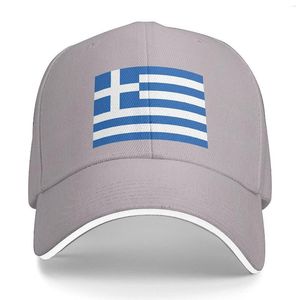Bandiera dei tappi a sfera di berretto da baseball unisex in Grecia si adatta agli uomini donne regolabili da papà