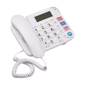 Telefone Corded Phone Big Button Schreibtisch Brandung Telefon Telefon Support Speed ​​Dial/Ring Volumensteuerung für ältere Senioren Home Office 230812