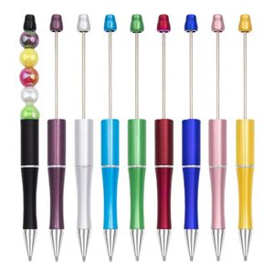 Hot Sale Lägg till en pärla DIY Pen Ballpoint Pennor Originalpärlor Pennor Anpassningsbara Lamp Work Craft Writing Tool JL1891