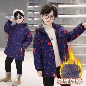 Jacken 2023 Kinder Teenager Jungen Mantel Jacke Überladung Baumwoll Luxus warm dicker Winter Sport Teenager Plus Größe Kinderkleidung R230812