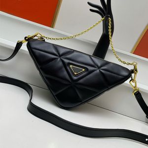 Lüks çanta tasarımcısı çanta omuz crossbody çantalar zincir çanta learher moda riangle çanta çanta tasarımcısı kadın çanta çapraz vücut çanta çift çanta siyah el çanta