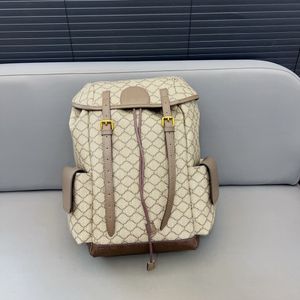 Zaino di grande capacità con doppia lettera della serie Ophidias, zaino classico stampato, zaino unisex, zaino di design, borsa da uomo alla moda