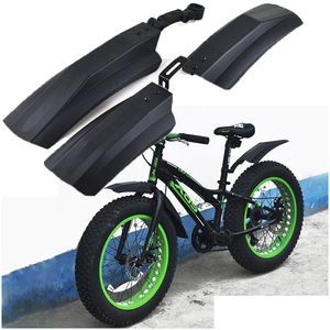 Bike Fender Snow Ricycle Bagguard 20 cali 26 cali tłuszcz 2PCS Przedni tylny osłonę błotów do Fatbike MTB Bikes Cycling S 220920 Dostawa Dhfio