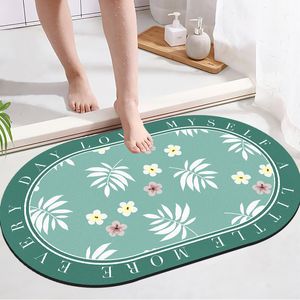 Carpete Pequeno Flor Flor Flower Bload Tapets Anti Slip Foot Pad Rugs 230812