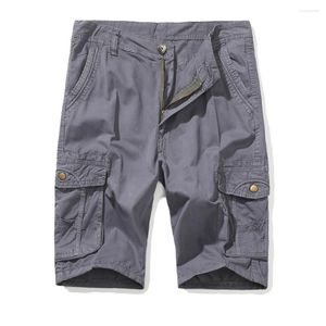 Men's Shorts 2023 Men Casual Cargo Summer Short Pants Big Pockets Man Cotton Size 30-38