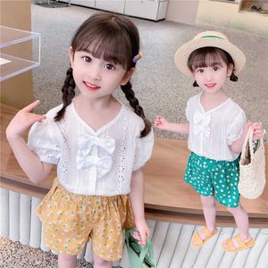 Conjuntos de roupas meninas roupas de verão colete curto meninas roupas de cor sólida menina estilo casual roupas da menina do bebê