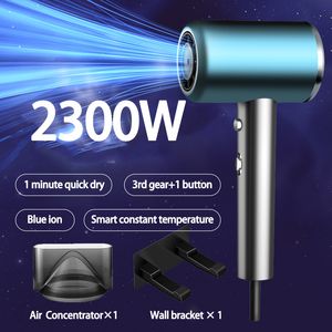 Hair Dryers Electroplating Water Ion Dryer Household Highpower Quickdrying Cold Wind EU US Women Secadoras De Cabello 230812