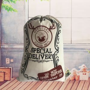 Canvas Santa Sacks 50*70см Рождественский Санта-Клаус Организатор подарков Сумки Сумки DOM-C23-75