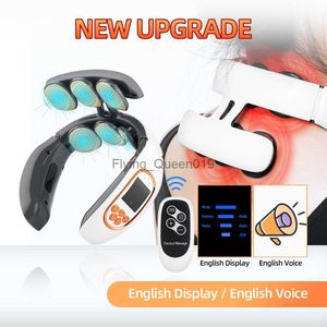 4/6 Head Intelligent Neck Massager 15 Levels TENS Electric Impulse Wireless Cervical Massager Relaxation Relief Pain Health Care HKD230812