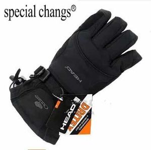 Luvas esportivas Marca masculina luvas de esqui snowboard snowmobile motocicleta de inverno à prova d'água do vento neve unissex 230811